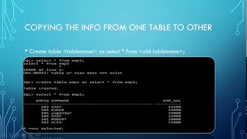 Coping Records From Table To Table,SQL Basics Tutorial  28