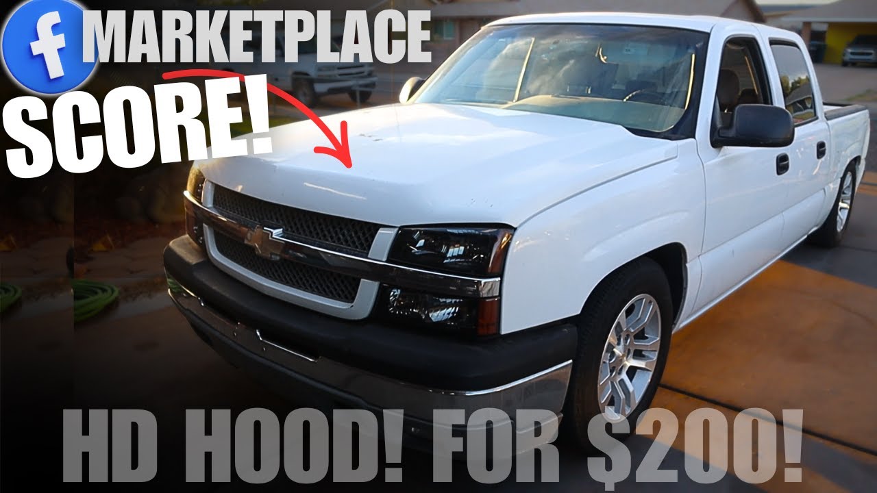 Found an HD HOOD on Marketplace for $200 for the Cat Eye Silverado!