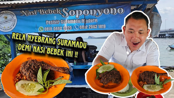 EATING MADURA SPICED DUCK RICE DIRECTLY IN MADURA || IT'S SO DELICIOUS!!!