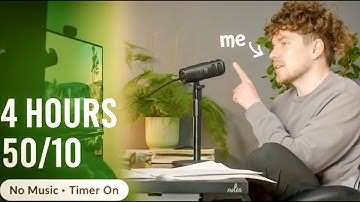 study with me LIVE pomodoro (PhD scientist) – silent 50/10, no music, ADHD!