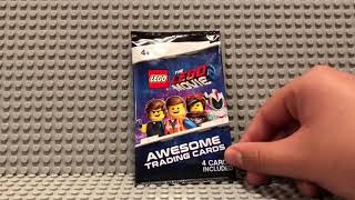 Lego Movie 2 Awesome Trading Cards Pack Opening