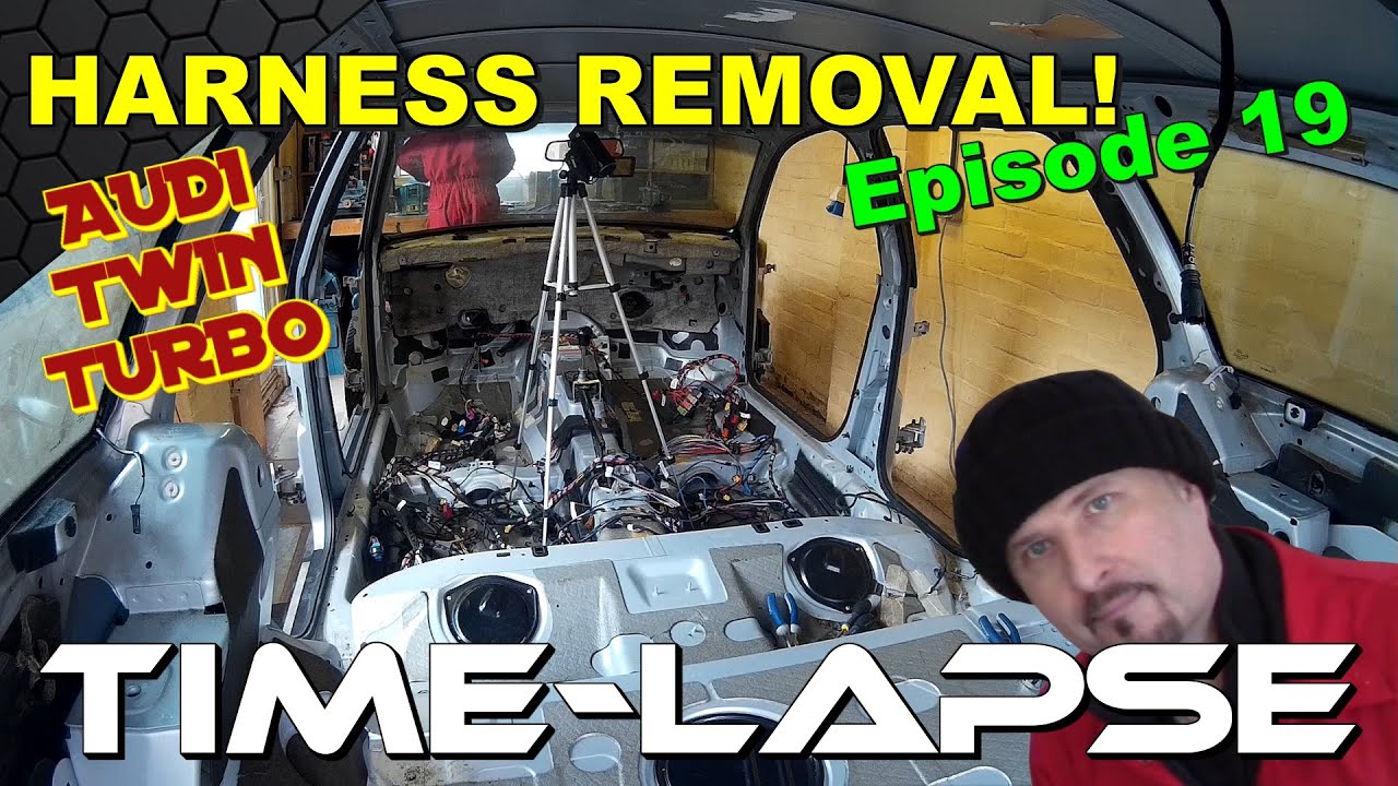 Removing the Wiring loom/Harness from my Audi A6 2.7T donor car: Time