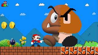 Super Mario Bros. but everything Mario touches turn more REALISTIC | Game Animation