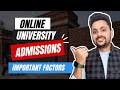 Online University Admission - 5 Important Factors to Consider Before Enrolling