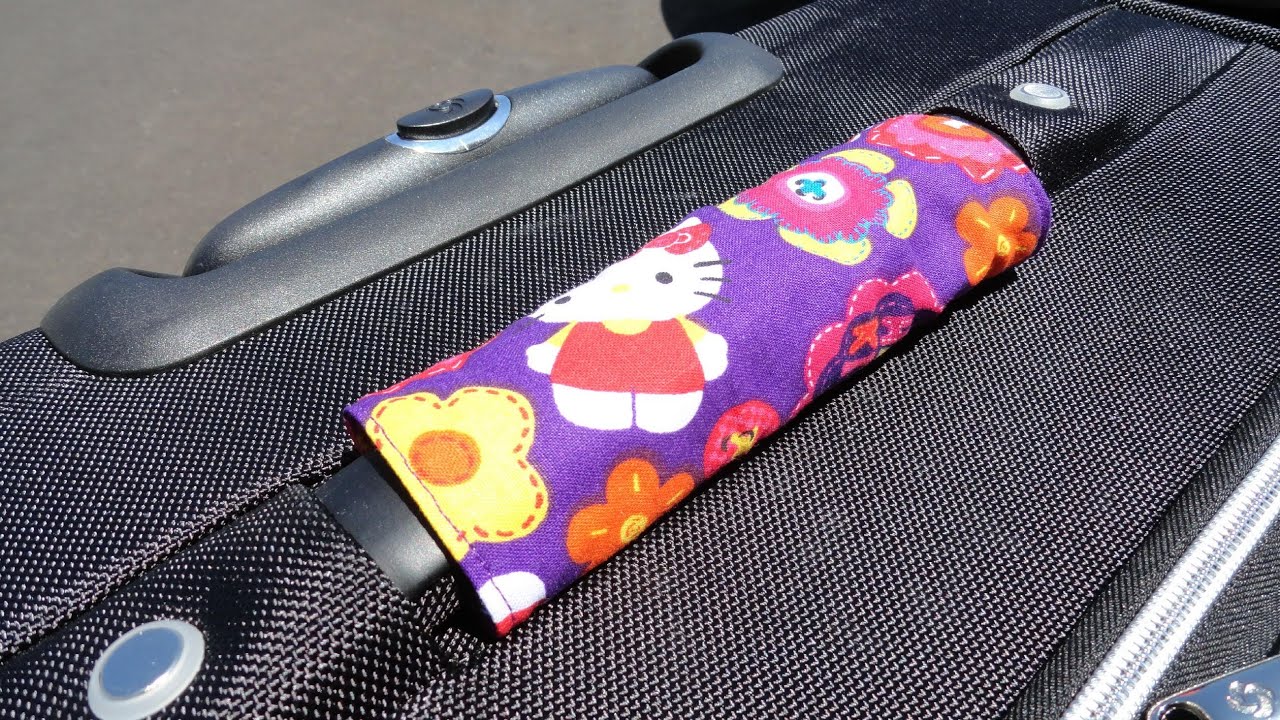How to Make a Luggage Handle Cover with CookingAndCrafting - YouTube