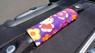 DIY Luggage Handle Wraps - 2paws Designs