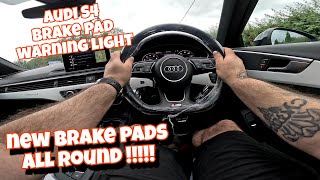 Audi S4 brake pad replacement