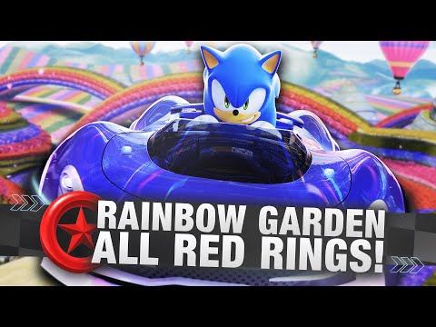 Sonic Racing CrossWorlds: All Rainbow Garden Red Star Ring Locations! (Open Network Test)