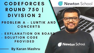 Codeforces Round 750 Div 2 | Luntik And Concerts Solution | Explanation + Code | Hindi | Editorial