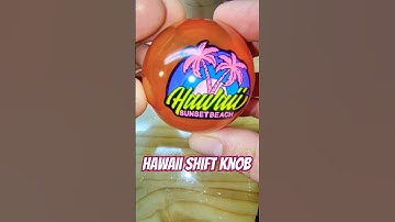 Hawaii shift knob🌺🌴#hotrod #resin #custommade #hawaii #beachvibes #diy #shiftknob #exopyresin #diy