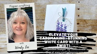 Elevate Your Cardmaking: Stunning White Card with a Twist!