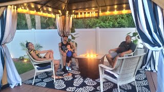 Updates on Outdoor Living Space Gazebo with Brightown G40 Solar String Lights & Nighttime View screenshot 4