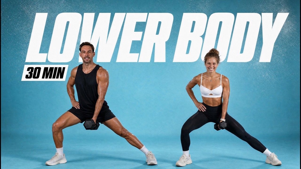 30 Min Lower Body Dumbbell Workout | Build Strength (At Home)