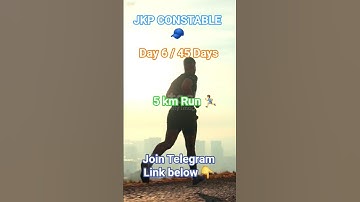 Day 6 / 45 Days Running Plan 🏃‍♂️  JKP Constable  #1600mrace #jkpconstable
