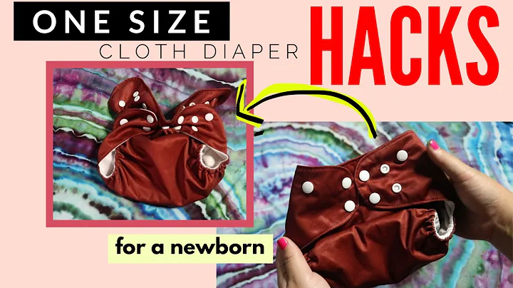 One Size Cloth Diaper Hacks on a Newborn