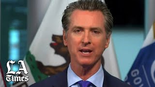 Gov. gavin newsom says that, although hospitalizations and people
being studied for covid-19 are flat or slightly down, the state is far
from its goals to be...