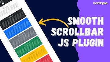 Smooth Scrollbar JS - JavaScript Plugin Tutorial in Bangla