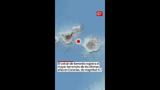 El volcán de Enmedio registra el mayor terremoto de los últimos años en Canarias, de magnitud 4,1