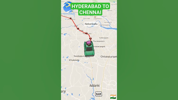 Hyderabad to Chennai by road journey map..#hyderabad #chennai #travel