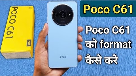 How to backup And Reset in Poco C61, Poco C61 ko format kaise kare