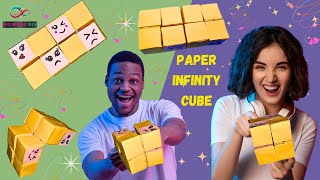 How To Make An INFINITY CUBE Out Of Paper! | infinity cube fidget toy | easy paper games | DoMoreDIY