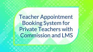 Teacher Appointment Booking System for Private Teachers with Commission and LMS (Hindi)