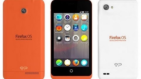 Mozilla Firefox OS Developer Preview Phone