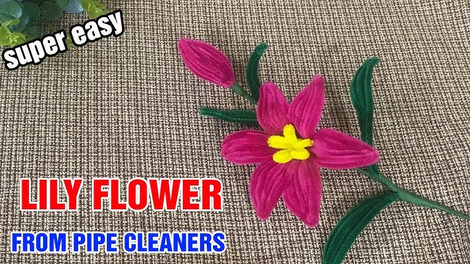 3 Amazing Flowers with PIPE CLEANER