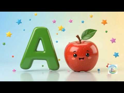 🔤 A for Apple 🍎 B for Ball ⚽ | ABC Phonics for Kids | Learn A to Z 🌈 | Pebble Chimes