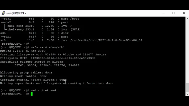 How To Create a Partition With fdisk Using Standard Partitioning method -Linux (RHCSA 8, Lesson 13C)