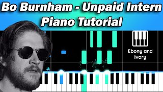 Bo Burnham - Unpaid Intern Piano Tutorial on Synthesia