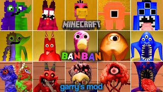 Garten of Banban All Chapters vs Minecraft vs Gmod [Concept]