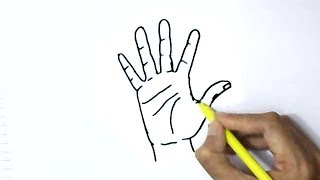 How to draw Hand- step by step for  beginners