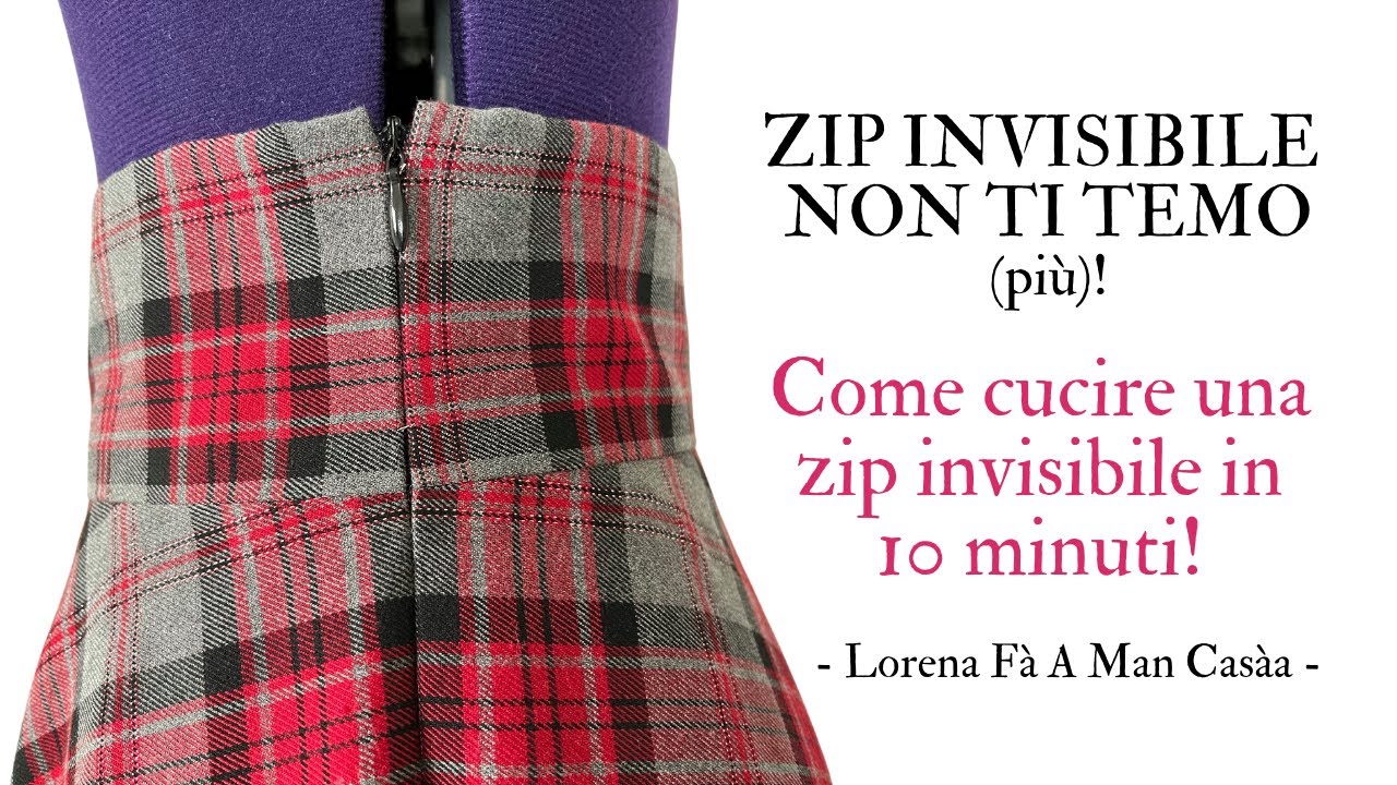 3 Cerniere Invisibili Marroni 25 Cm - Chiusure Lampo Nascoste Per Cucito - Per Abiti E Tende - 2
