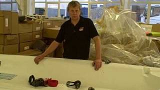 Rob White explains the metal bars and rig options  for the topaz Sailing dinghy