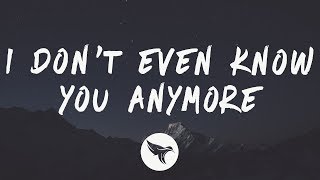 Netsky - I Dont Even Know You Anymore Lyrics Ft Bazzi Lil Wayne