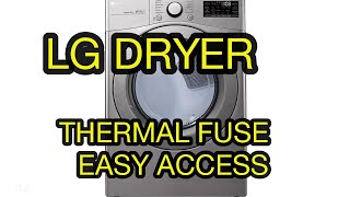 LG Dryer Thermal Fuse Access is EASY!