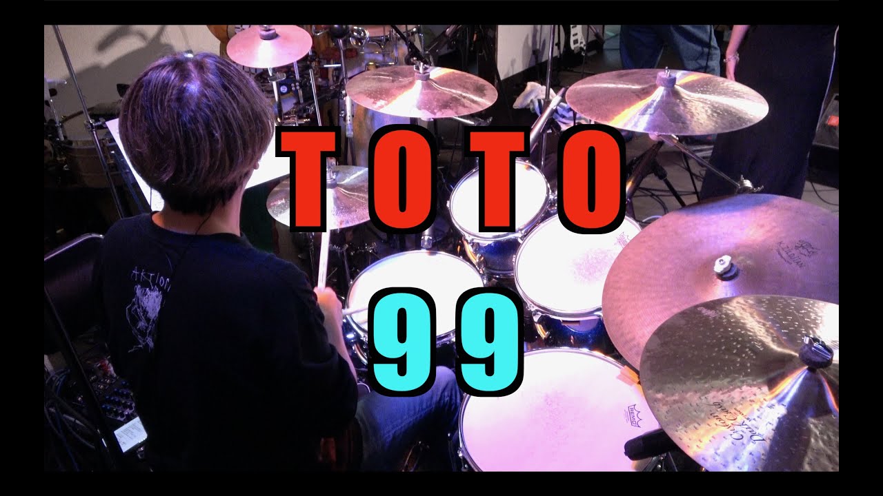 Toto - 99 Jeff Porcaro Drum cover AOR Liveでドラム叩いてみた
