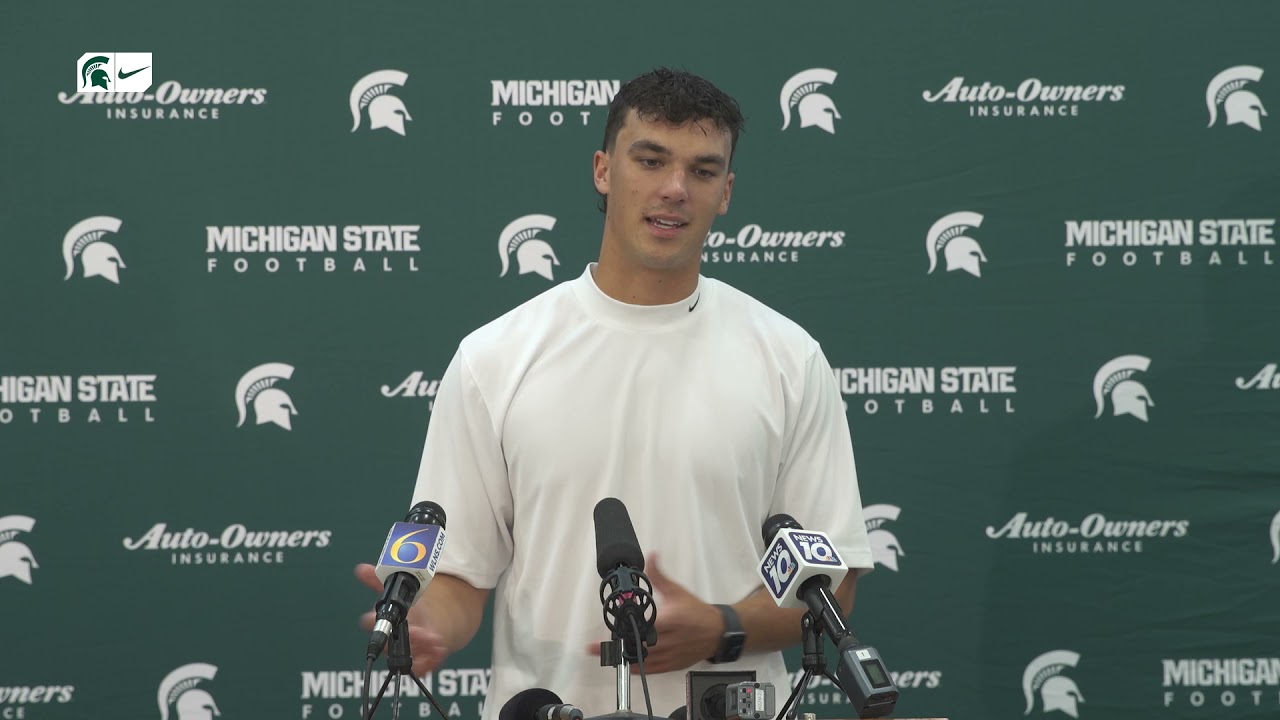 MSU FB QB Payton Thorne Media Remarks, Aug. 5, 2021