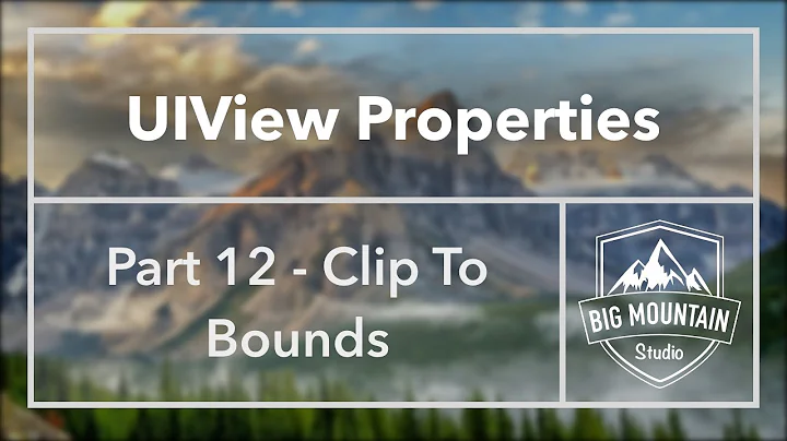 UIView Properties Part 12 - Clip To Bounds/clipsToBounds (iOS, Xcode 8)