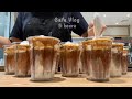 [4K] Cafe Vlog 5hours | 크림라떼 9잔은 처음이라..🍦🤎 | 카페브이로그 5시간 몰아보기