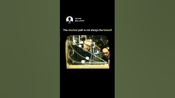 The shortest path is not always the fastest!