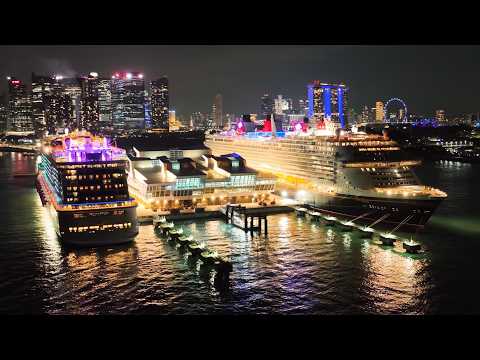 Disney Adventure vs Genting Dream First Meeting of the former Dream Cruises Sister Ships | Singapore