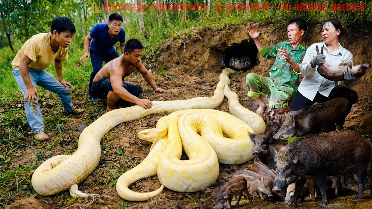 72 Hours Searching for Missing Pigs 😱 Giant Python Found Hiding ...
