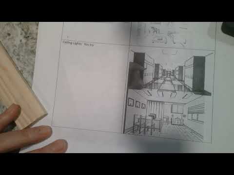Rug and Ceiling in 1 point perspective - YouTube