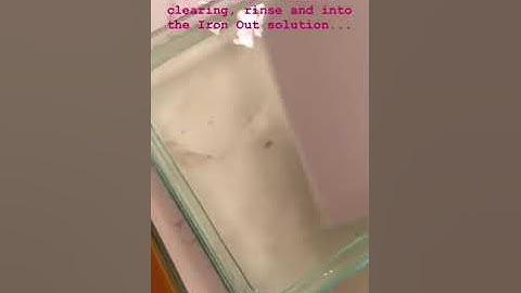 Iron Out reversal processing