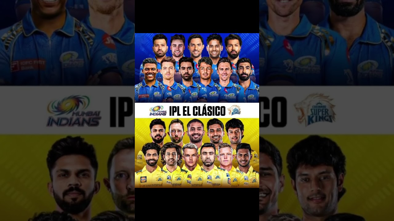 Mumbai Indian Vs Chennai Super King playing 11 