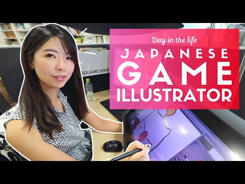 Day in the Life of a Japanese Game Illustrator