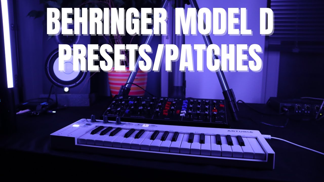Behringer Model D Presets/Patches (no talking, free download) - YouTube