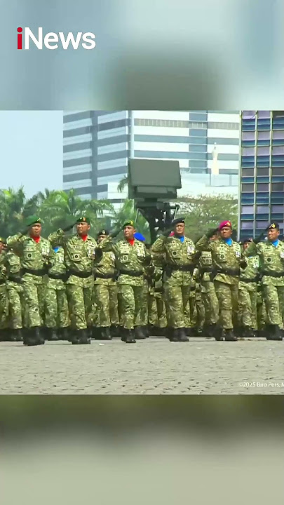 Aksi Para Jenderal Ikut Defile di HUT Ke-80 TNI #shorts